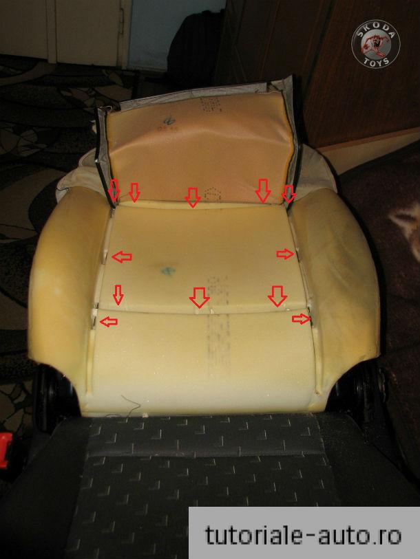 Montare scaune incalzite / demontare tapiterie Octavia 1