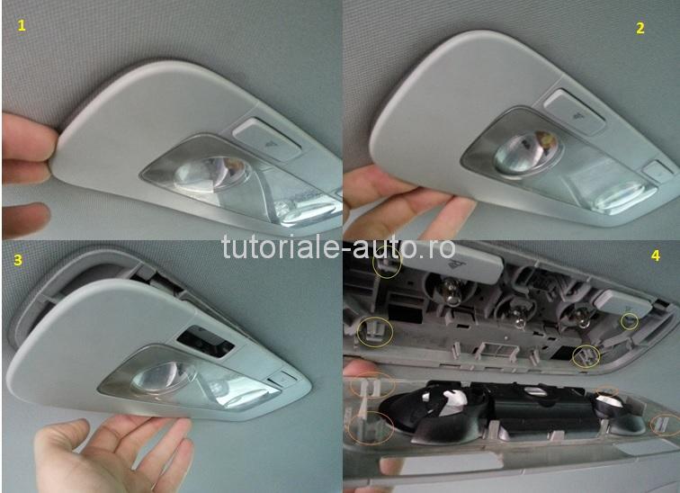 Inlocuire becuri interior DIY VW Golf VI - Jetta VI  
