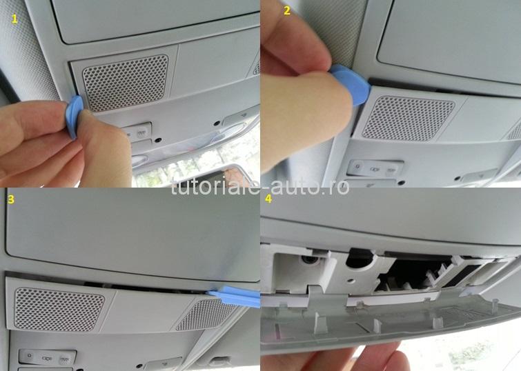 Inlocuire becuri interior DIY VW Golf VI - Jetta VI  